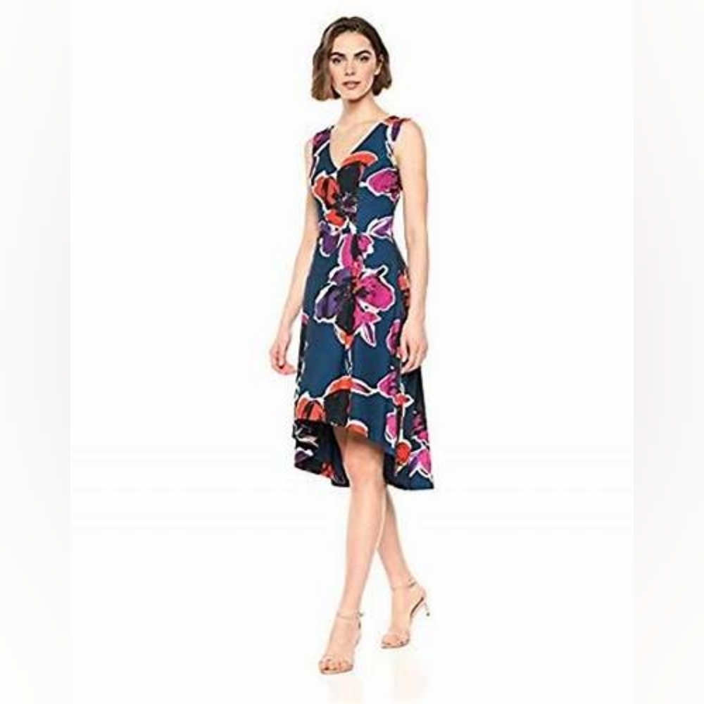 NWT, Trina Turk Fitzgerald Hi-lo Floral Dress